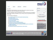 Tablet Screenshot of maintenancebyglobal.com
